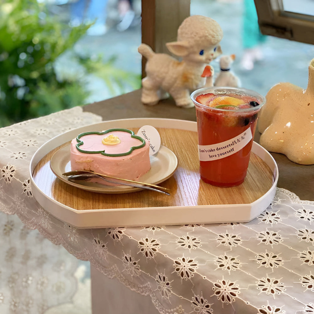 Modern Circle Dining Tray — product detail view