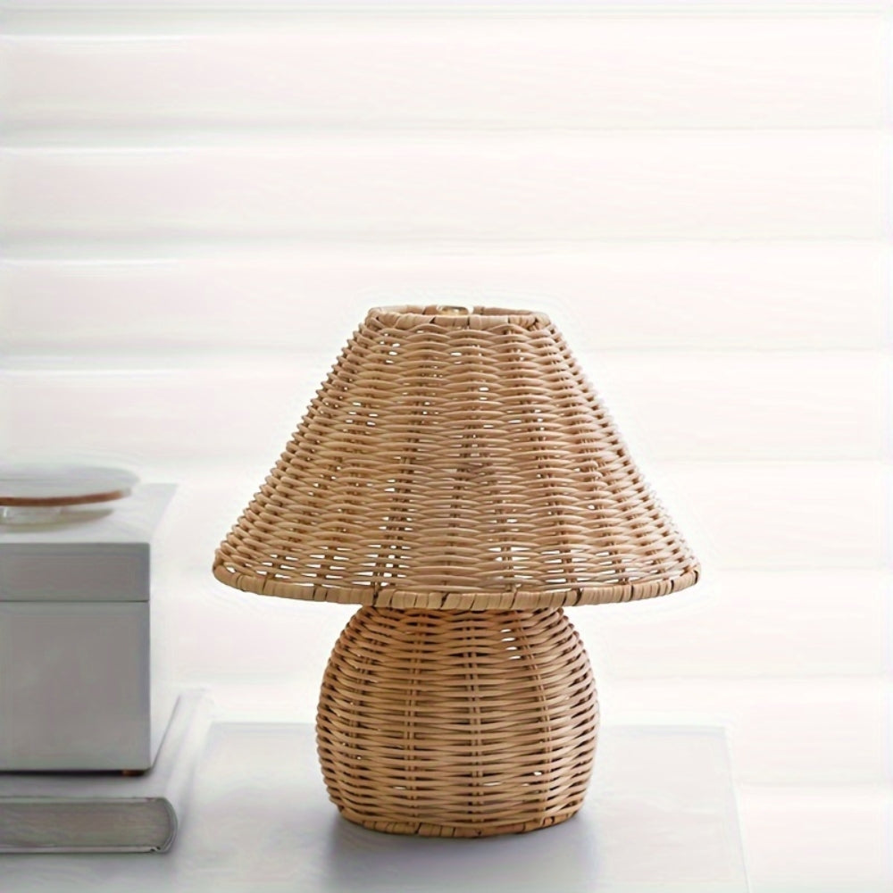 Noya Rattan Table Lamp Home Decor — product detail view