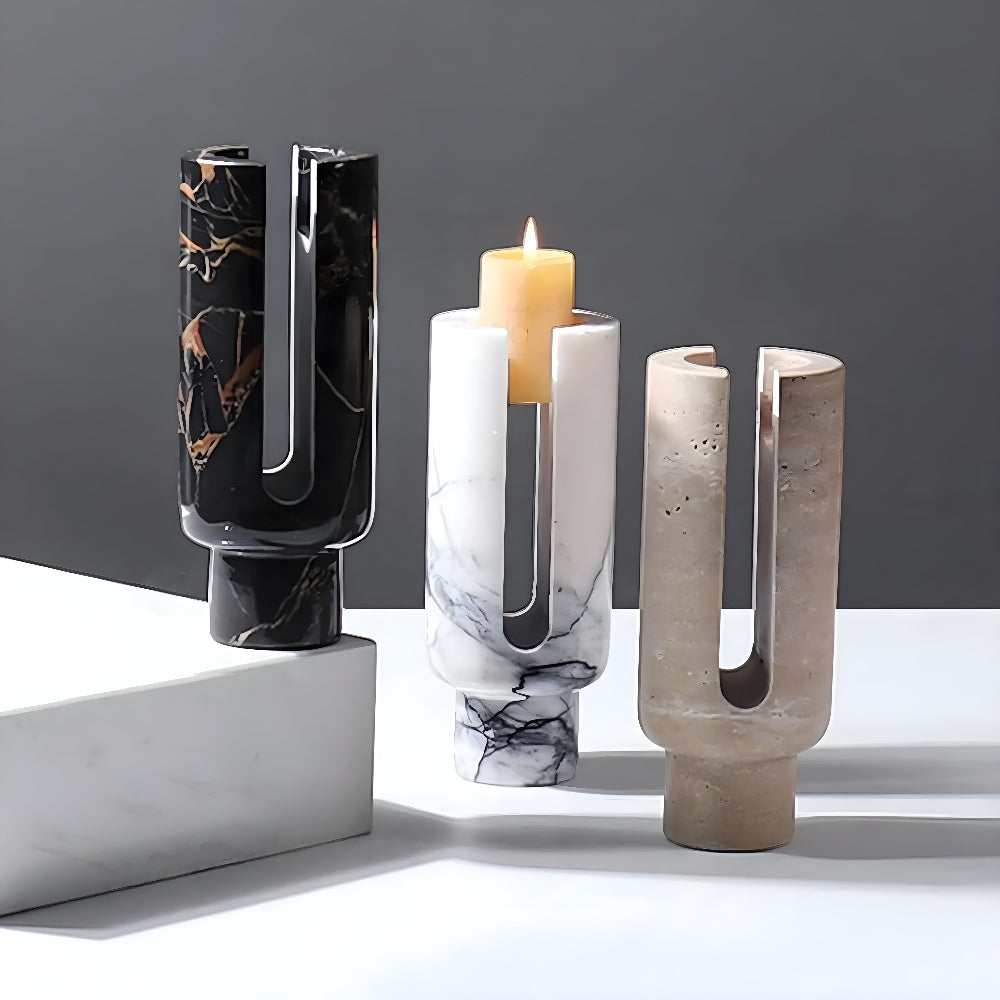 Eclipse Marble Candle Holder — main product photo