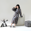 Blue Grey Stripes