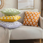Lustrous Floral Embroidered Cushion Cover — product detail view