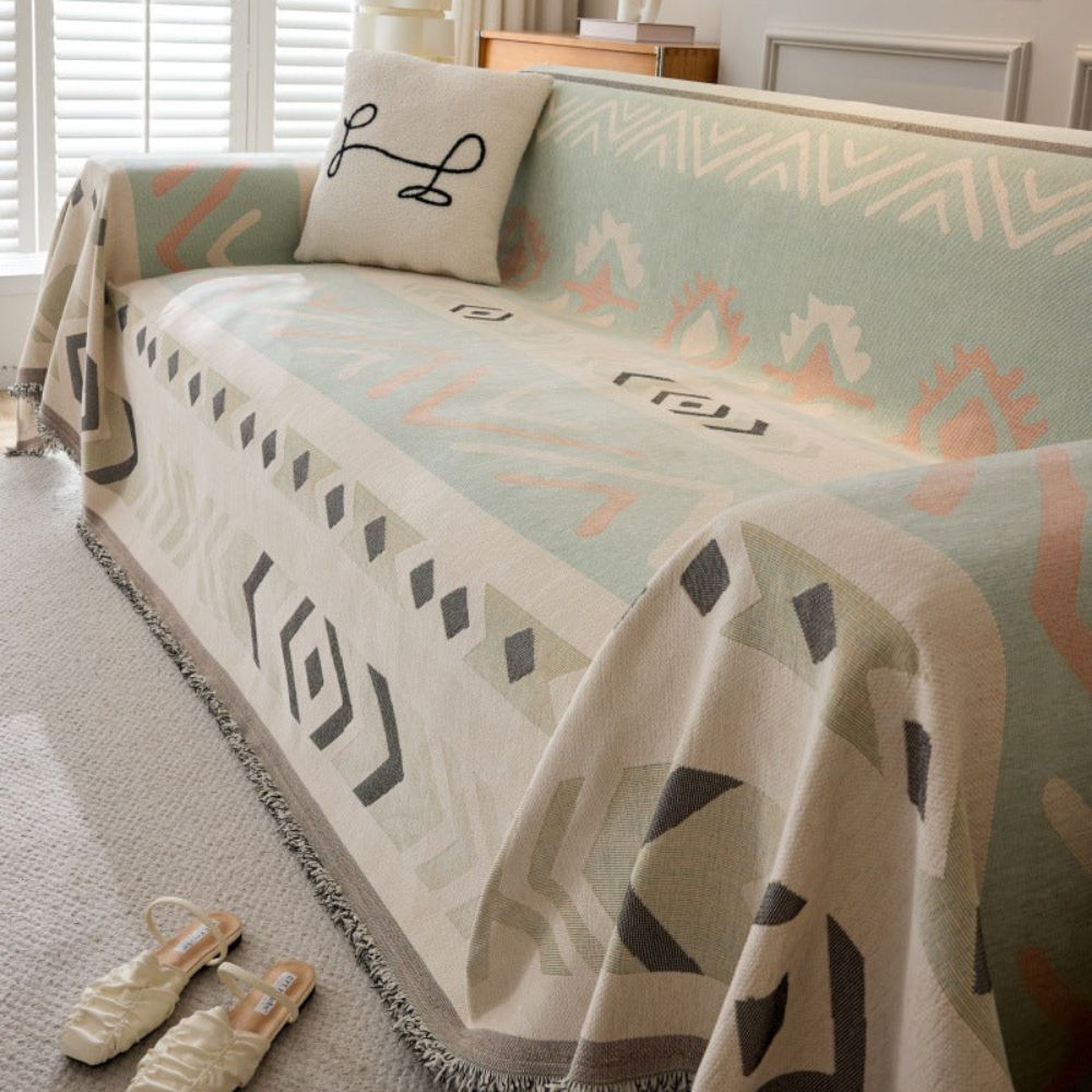 Whispering Vines Sofa Cover — product in use