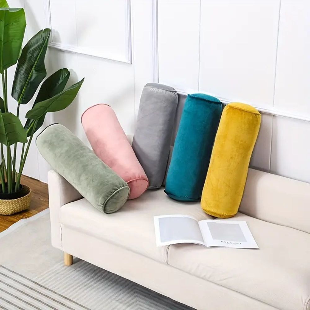 Plush Velvet Bolster Cushion — main product photo