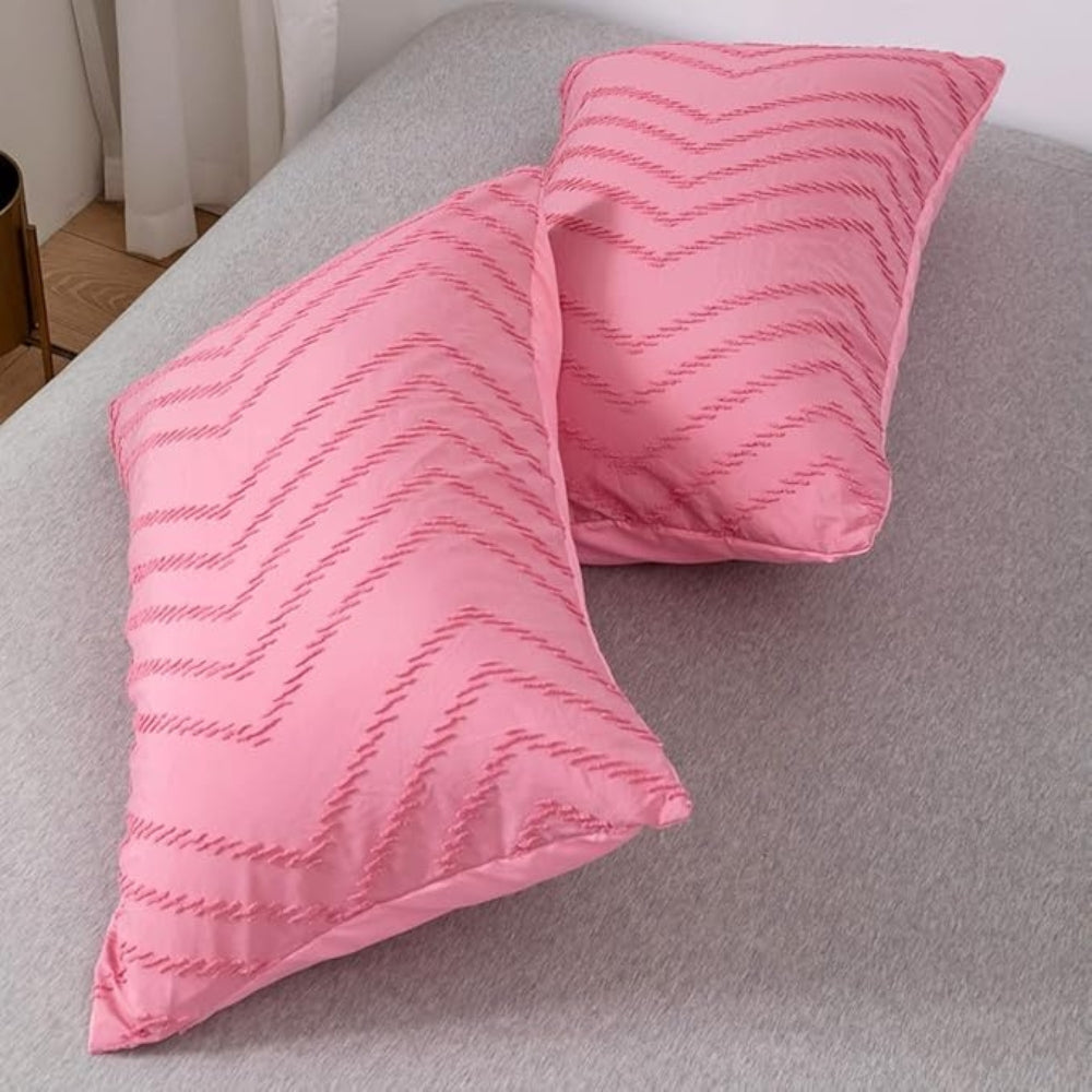 Chevron Plush Quilt Cover | 3pcs Set — lifestyle shot
