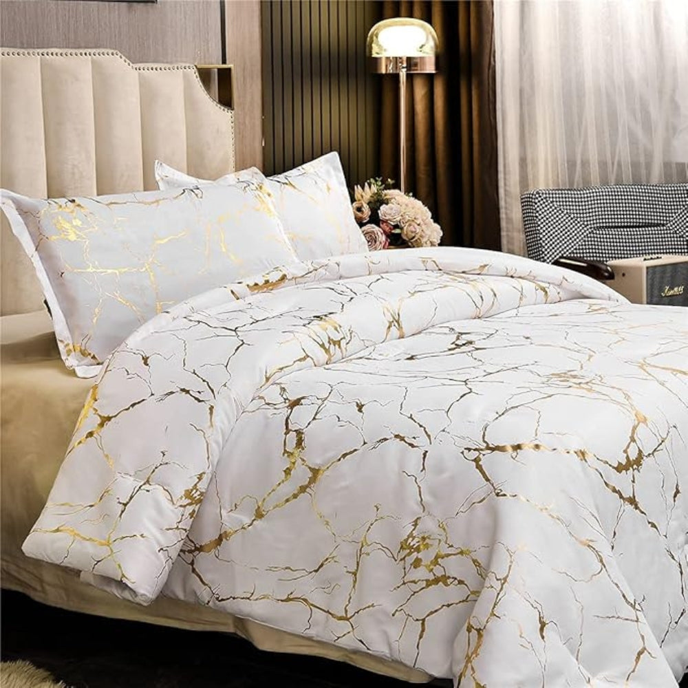 Lux Marble Premium Doona Cover Set — product detail view