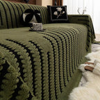 Heritage Plush Tufted Sofa Cover — product feature detail