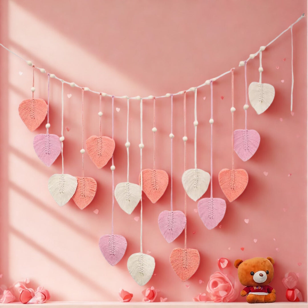 Leaf-Themed Macrame Wall Decor — main product photo