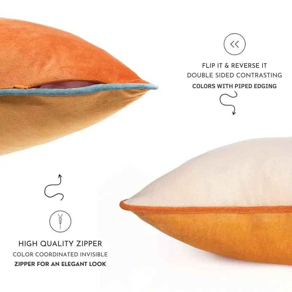 Ember Soft Two-Tone Cushion Covers — product close-up