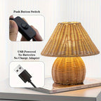 Noya Rattan Table Lamp Home Decor — product feature detail