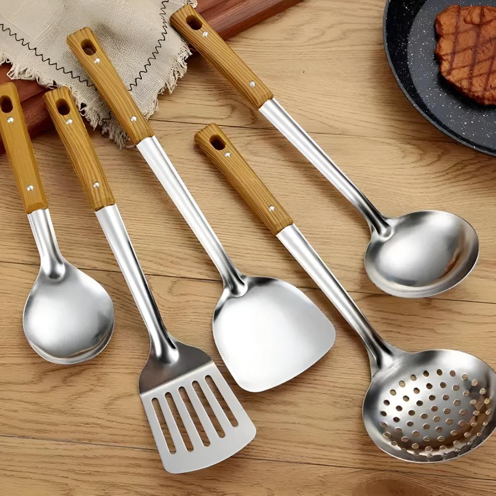Classic Stainless Steel Kitchen Utensil Set (5 Sets) — main product photo