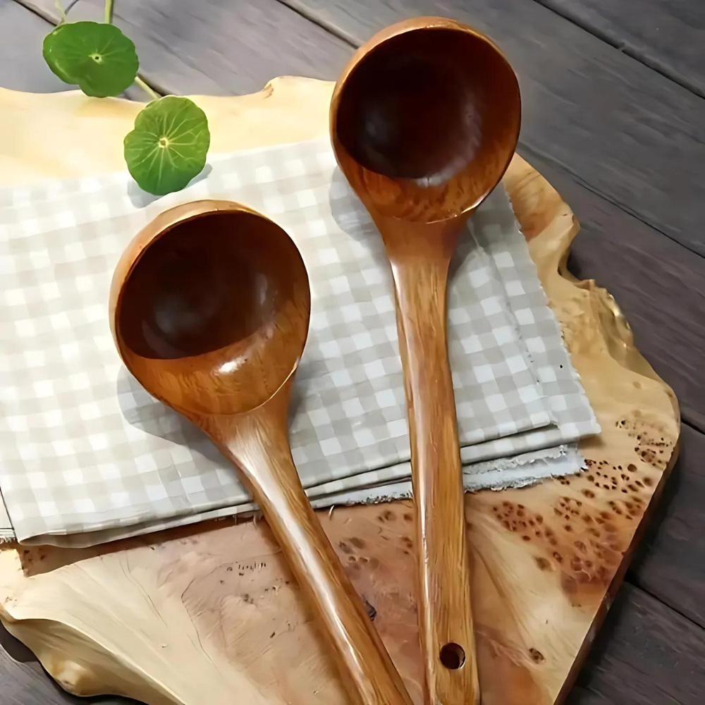 Natural Wooden Soup Spoon — main product photo