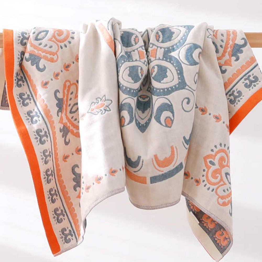 Boho Bliss Cotton Bath Towel — product in use