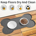 Bone-Shaped Silicone Pet Feeding Mat — lifestyle shot