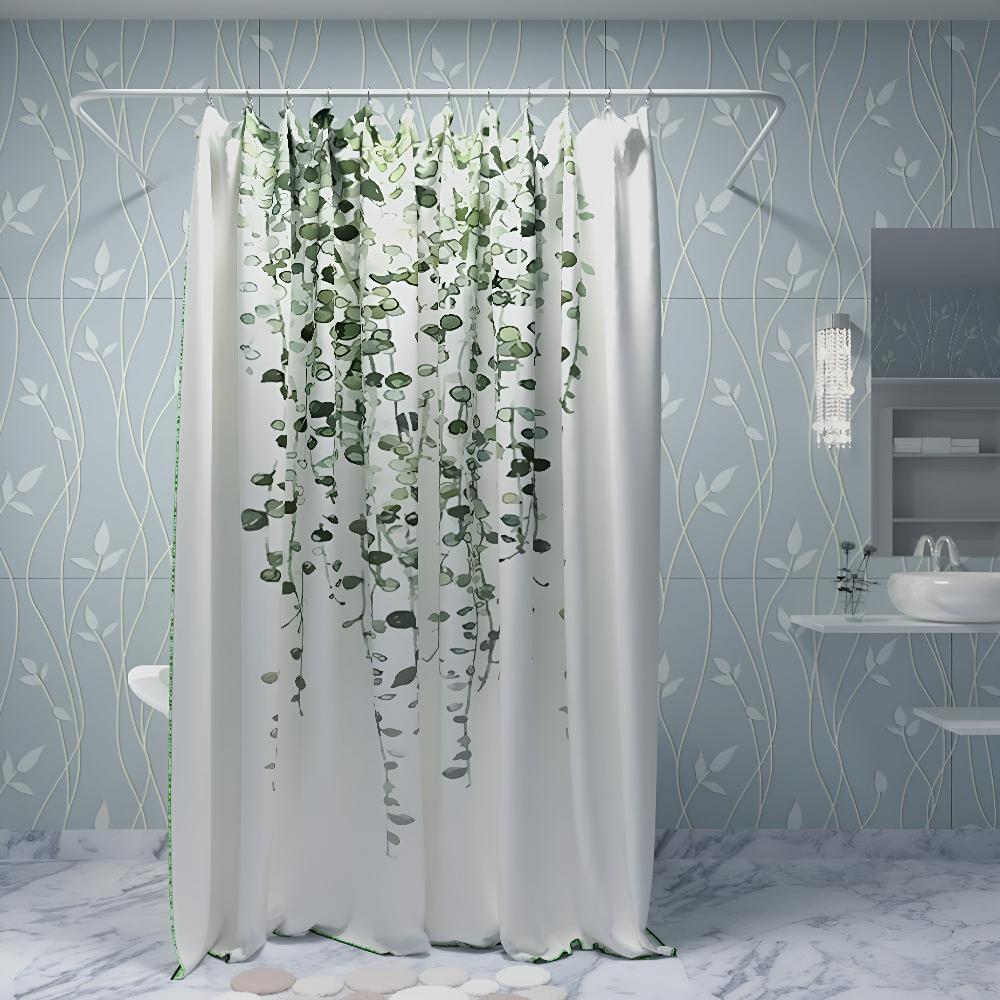 Leaf Drop Vine Shower Curtain — product close-up