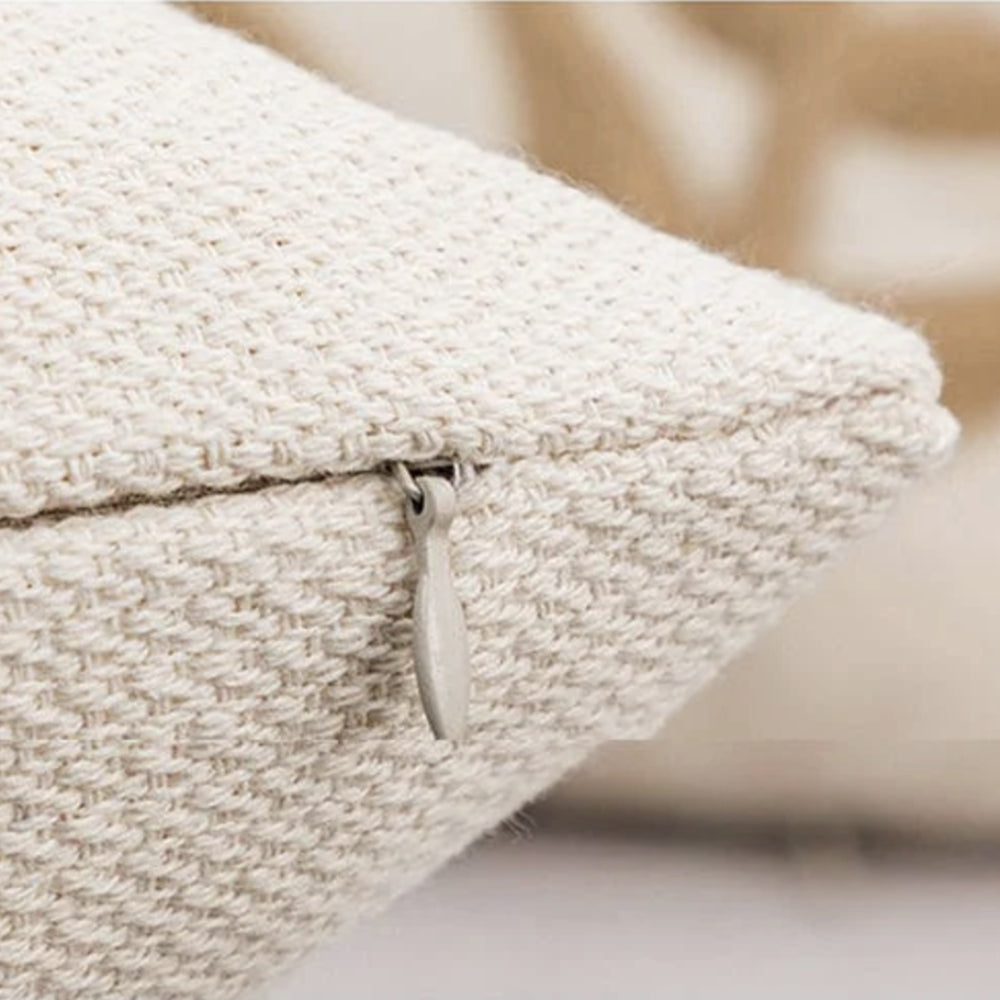 Leaf Embroidery Cushion Cover — product close-up