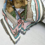 Moon Tarot Tapestry Blanket — product in use