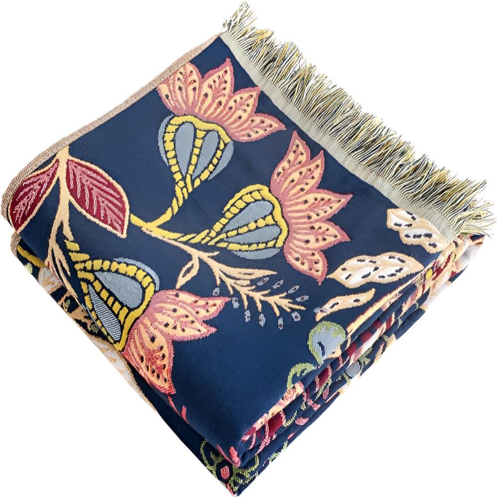Reversible Garden Bloom Bath Towel — product close-up