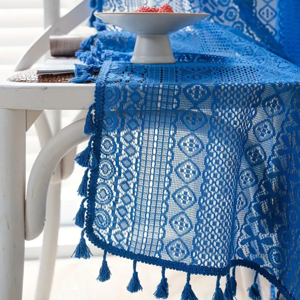 Luminé Crochet Tassel Curtain — additional view