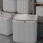 Houndstooth Collapsible Storage Box — main product photo