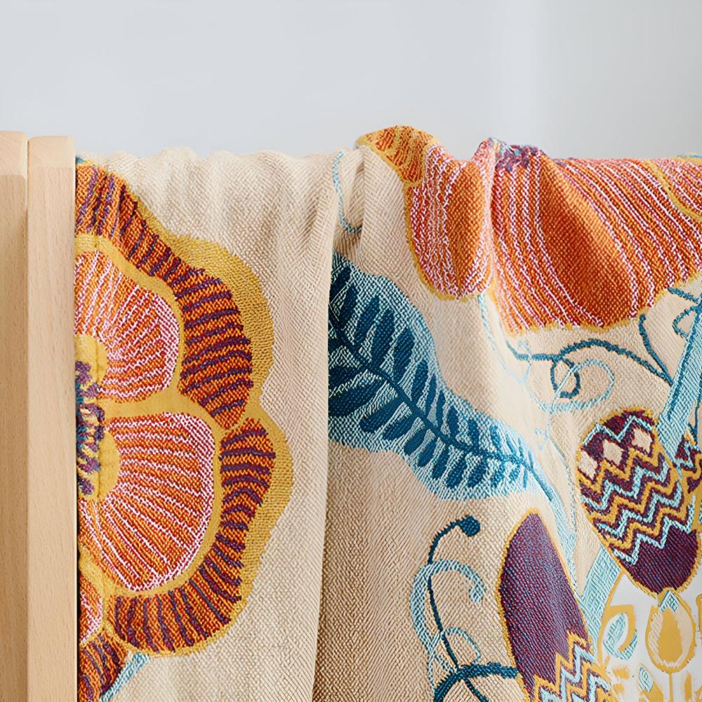 Floral Panda Bath Towel — product close-up