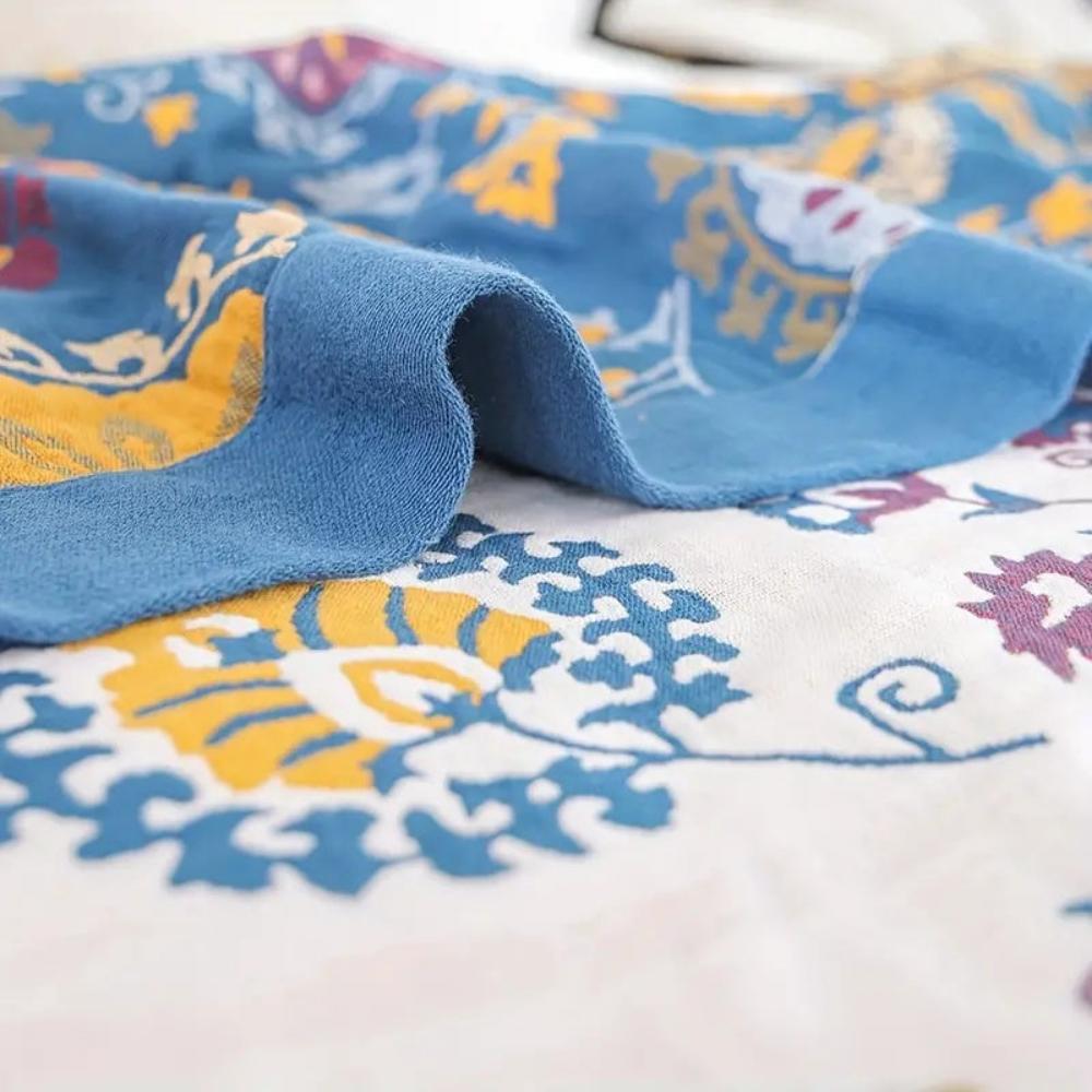 Breathable Cotton Gauze Coverlet — product in use