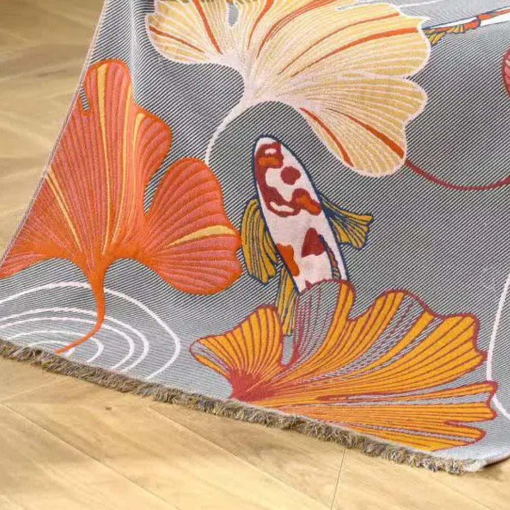Koi Garden Elegance Gauze Towel — product detail view