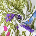 Pastoral Style Plants Waterproof Shower Curtain — product detail view