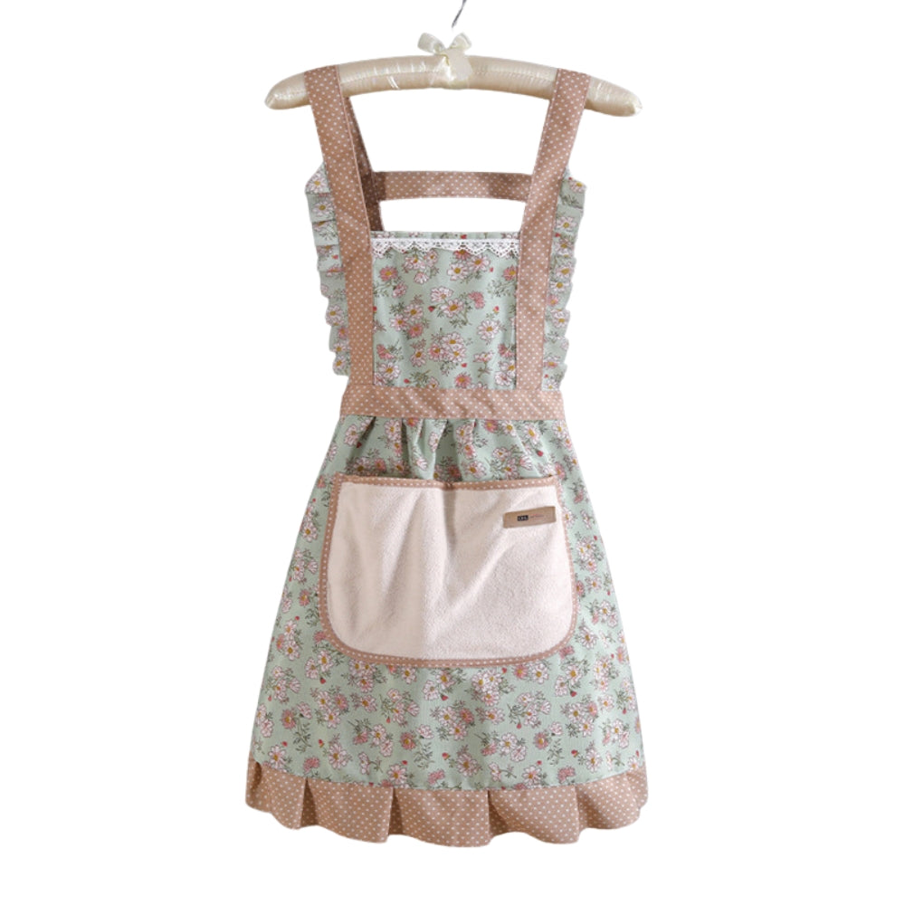 Sweet Flora Kitchen Apron — size and scale reference