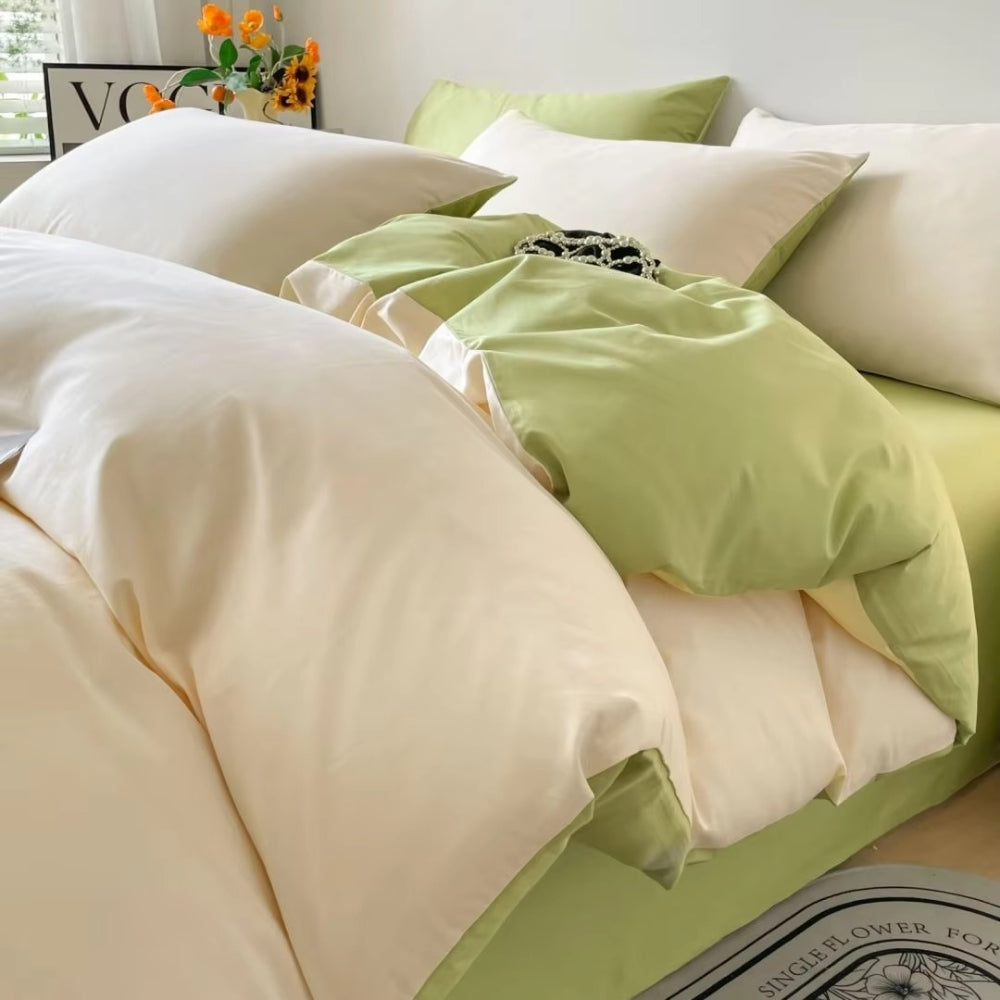 Lustova Cotton Quilt Cover | 3pcs Set — product in use