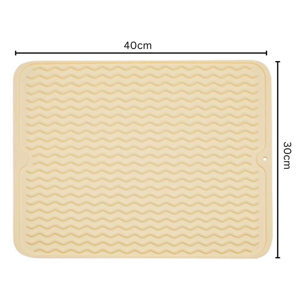 Quick Flow Silicone Kitchen Mat — size and scale reference