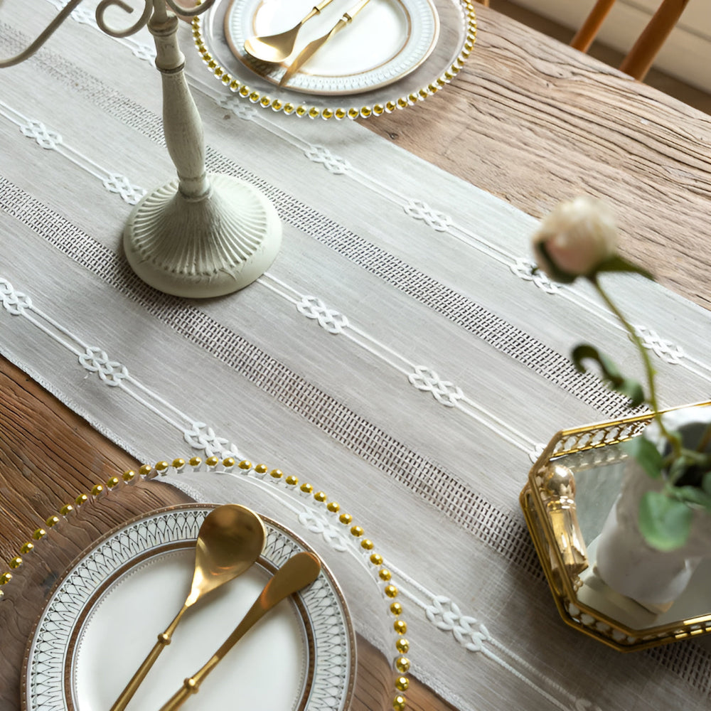 Tassel Whisper Table Runner — lifestyle shot