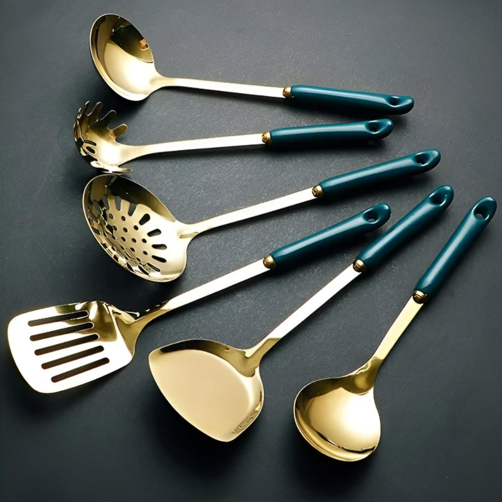 Golden Stainless Steel Utensil Set — main product photo
