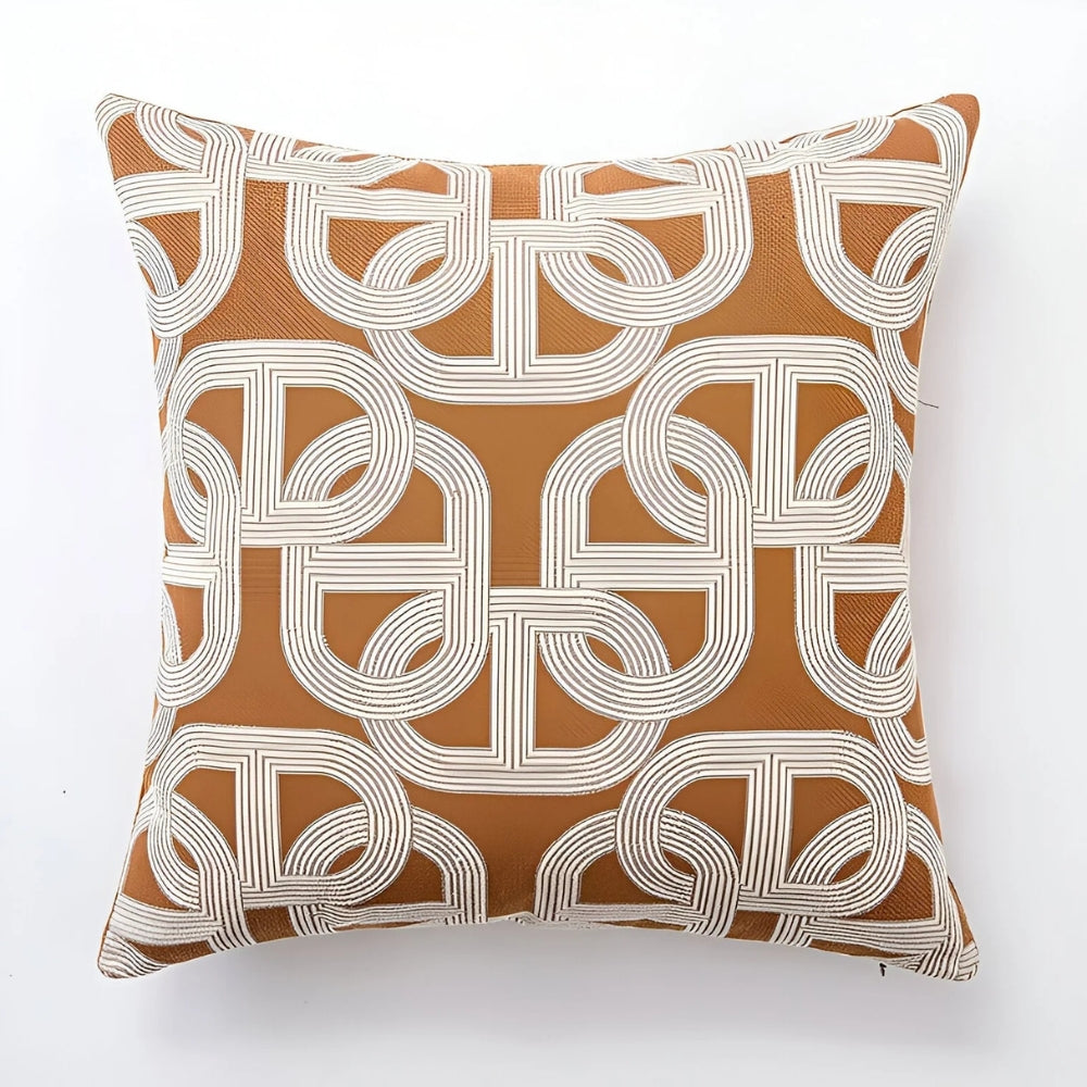 Modern Interlock Pattern Cushion Cover — product close-up