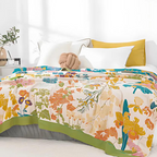 Blossom Bay Breathable Cotton Coverlet — product in use