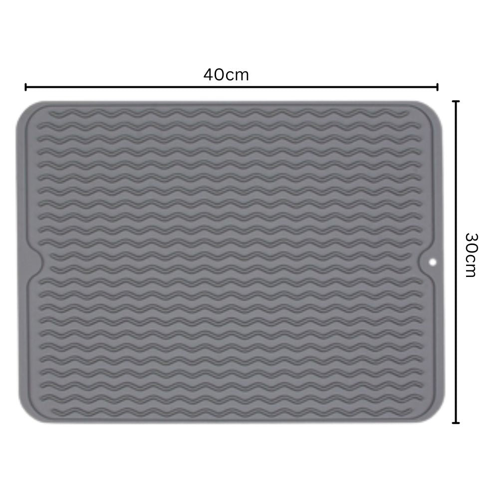 Quick Flow Silicone Kitchen Mat — material texture close-up