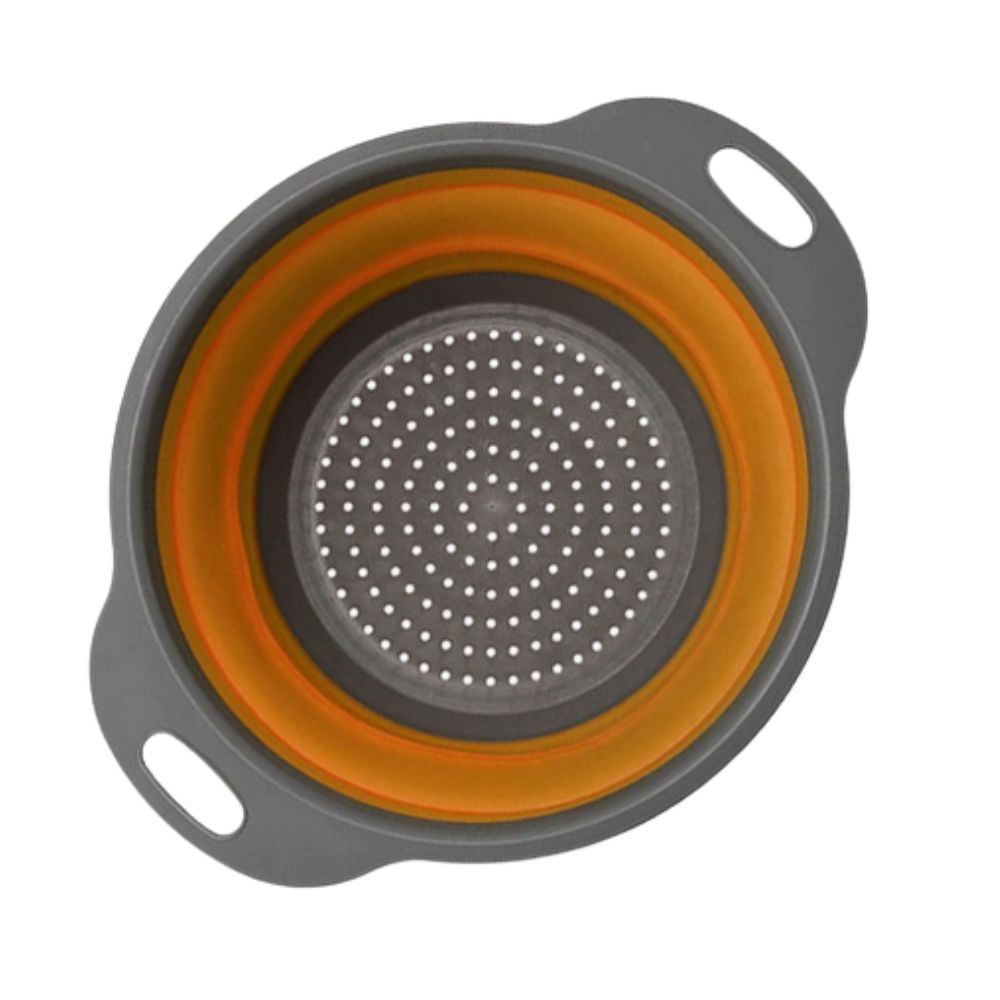 Collapsible Silicone Strainer Basket — alternate angle view