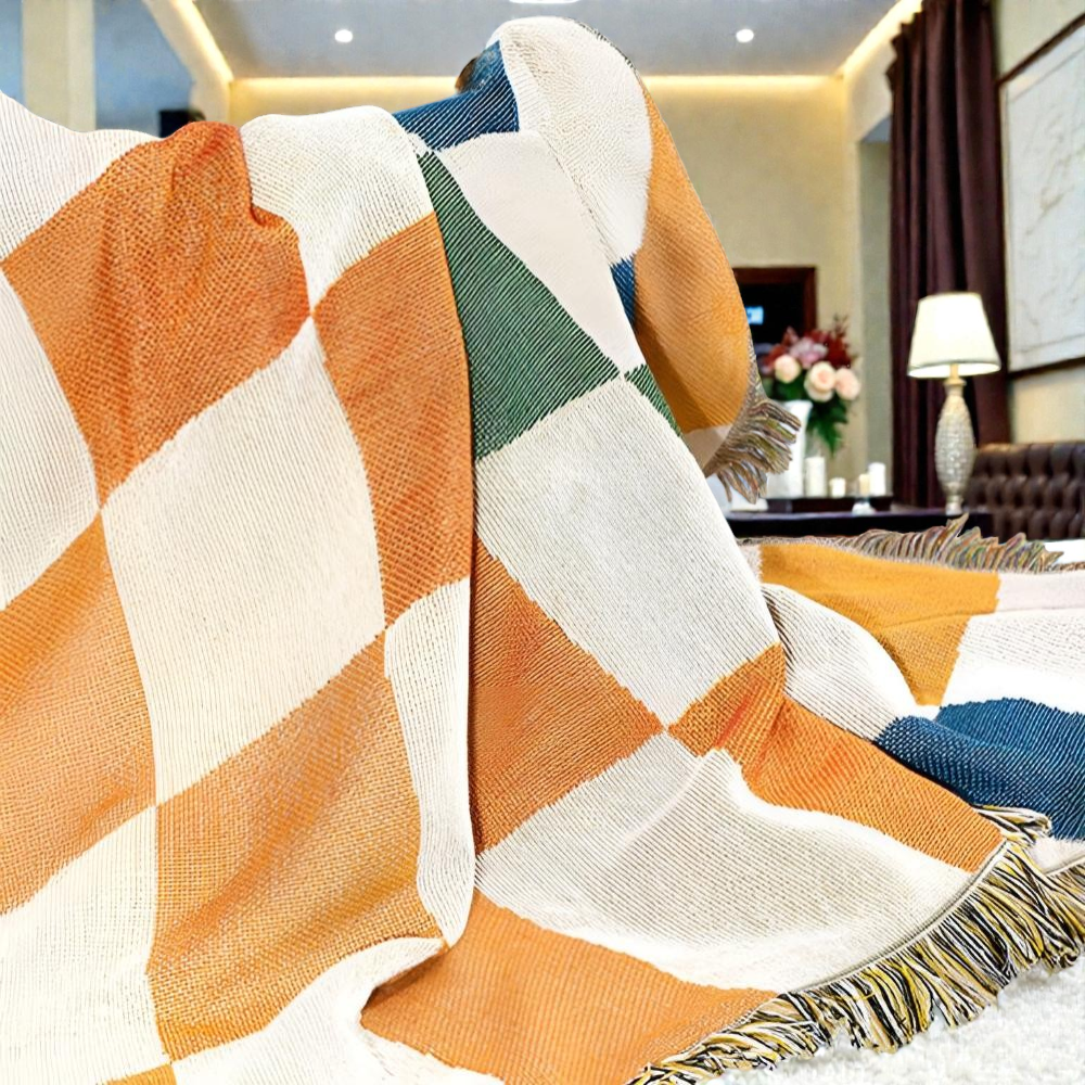 Checkerboard Throw Blanket — view 5