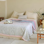 Geometric Cotton Blanket — product detail view