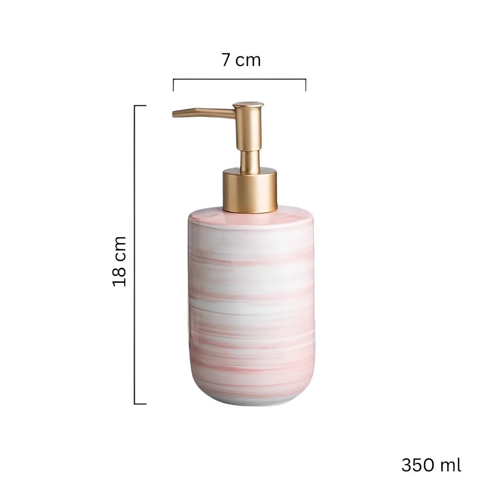 Marble Ceramic Soap Dispenser — lifestyle shot