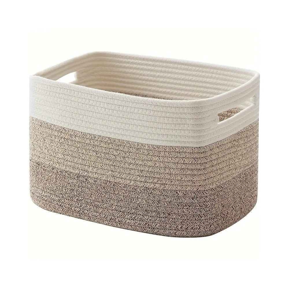 Woven Cotton Rope Storage Basket — additional view