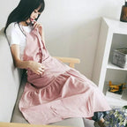 Blossom & Breeze Cotton Linen Apron — product close-up