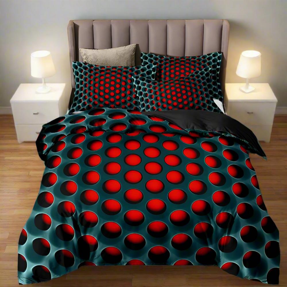 Cosmic Vortex | 3pcs Quilt Cover Set — alternate angle view