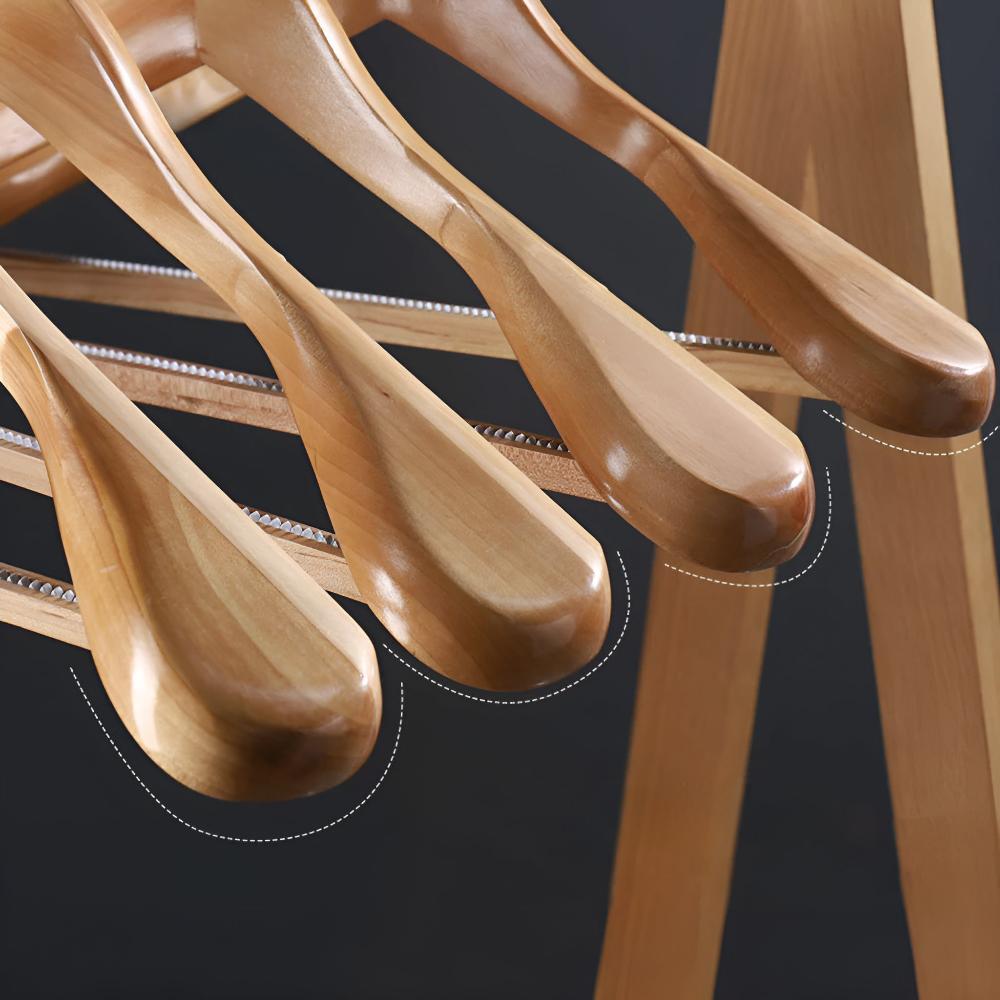 Suit & Style 360 Wooden Hanger — product close-up