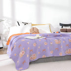 Bow-Knot and Rose Cotton Gauze Blanket — main product photo