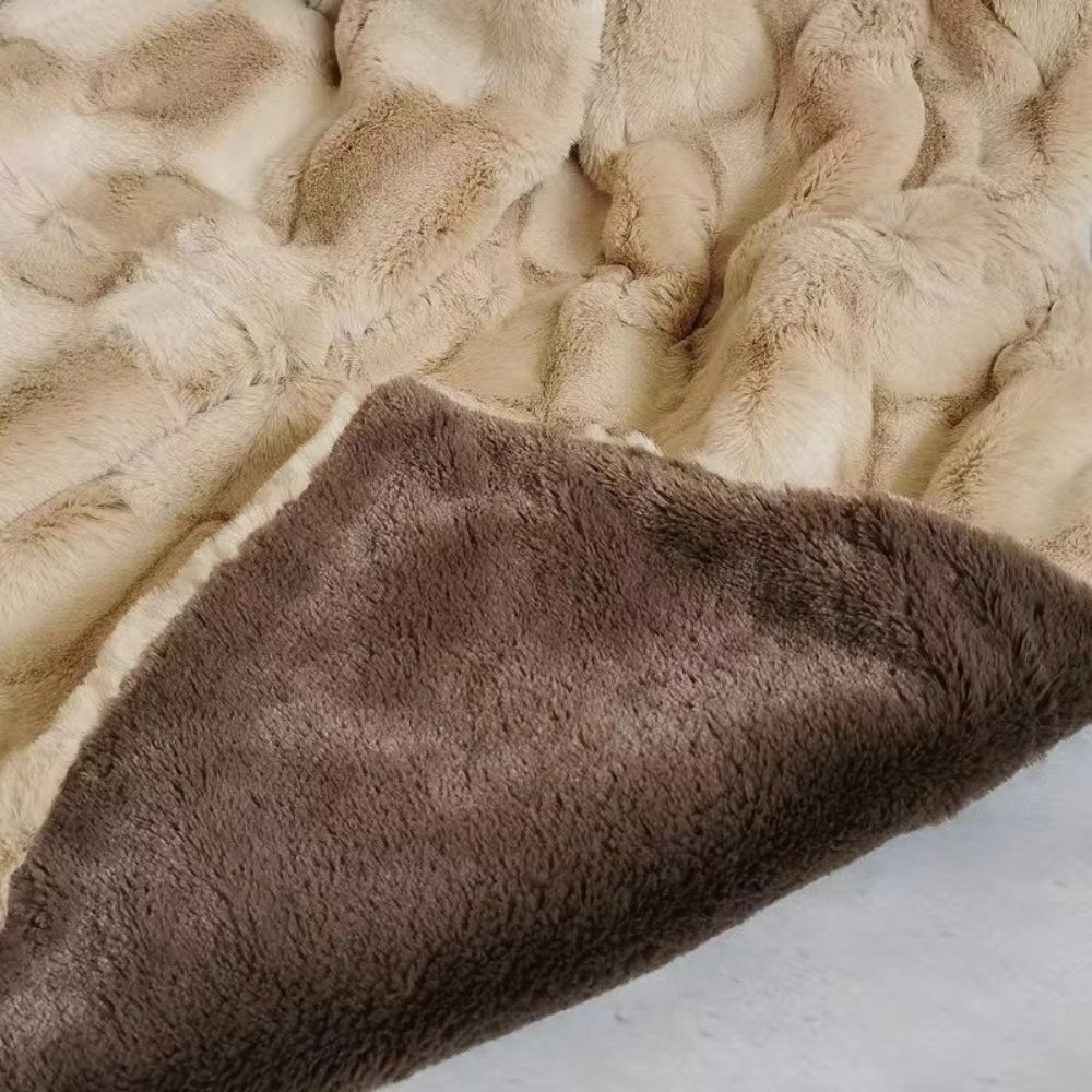 Heavenly Retreat Faux Fur Blanket — product in use