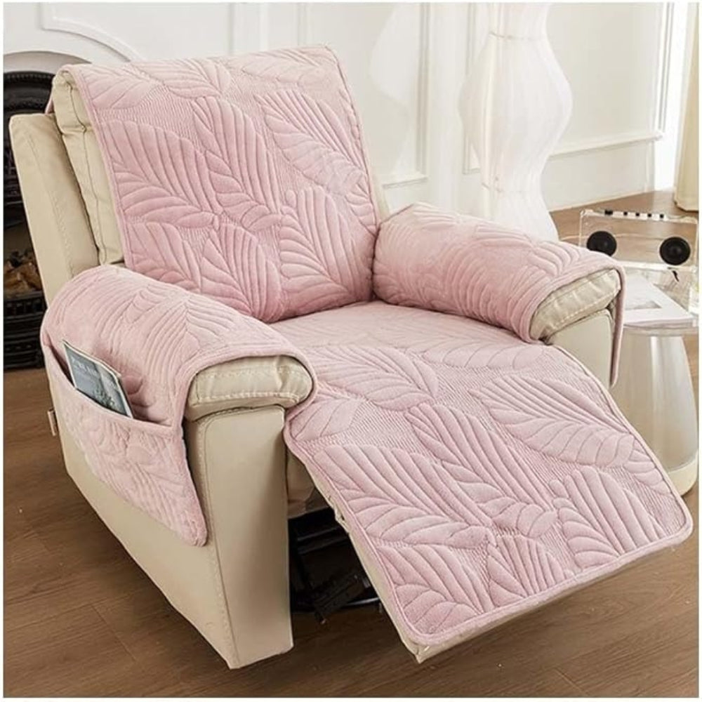 Verdant Leaf Pattern Recliner Cover — size and scale reference