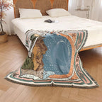 Moon Tarot Tapestry Blanket — lifestyle shot
