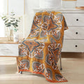 Diamond Blossom Reversible Bath Towel — alternate angle view