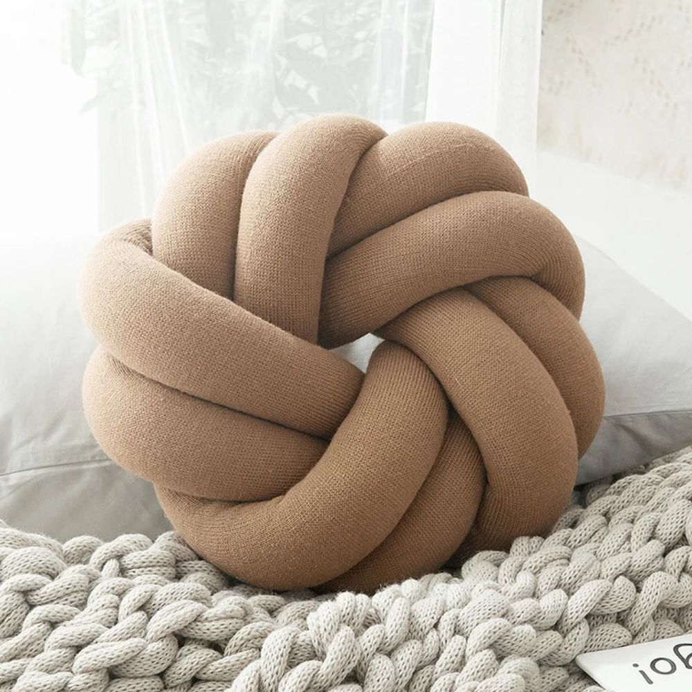 Puffy Pretzel Cushion — product close-up
