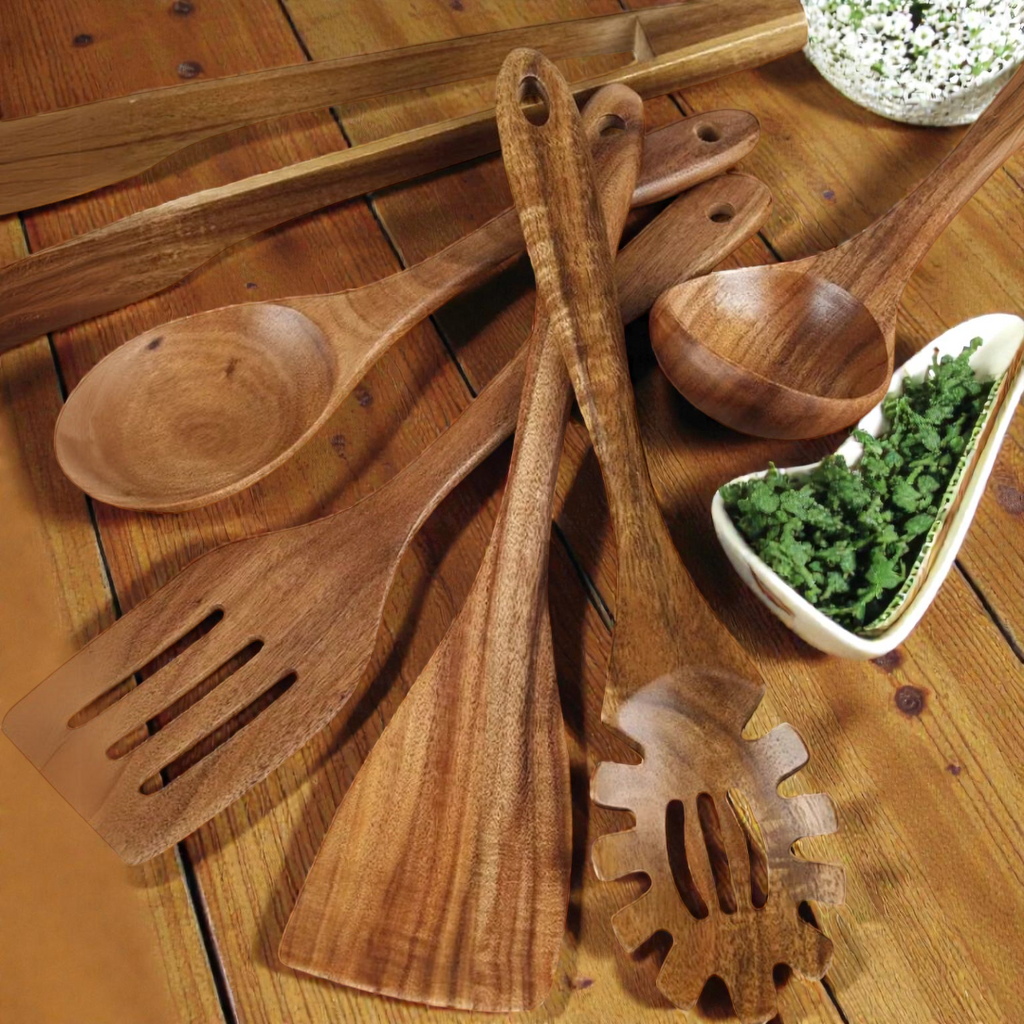 Wooden Cooking Utensil Set — view 2
